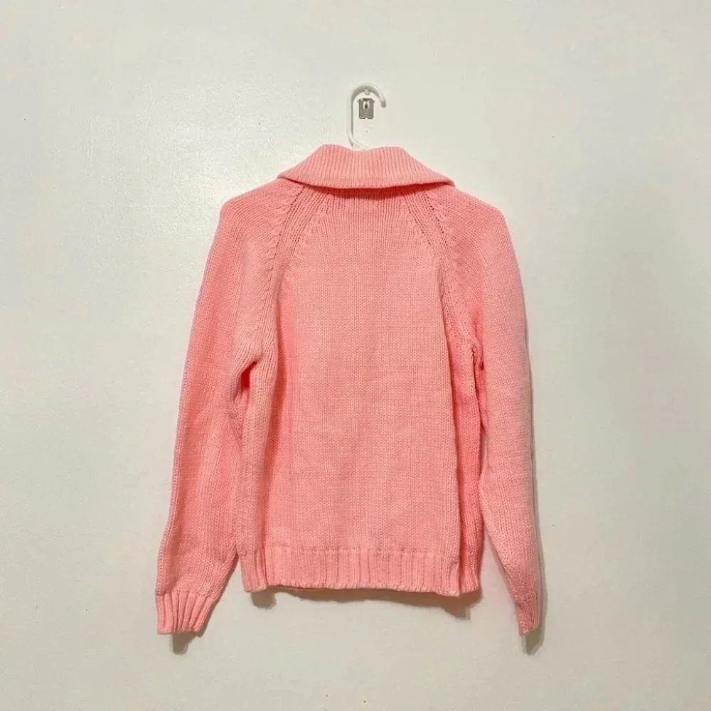 Vintage - 1960s Simpsons for Sears Pastel Pink Knit Sweater - Picture 10 of 11